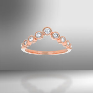 rose gold women ring diamond