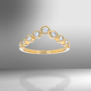 yellow gold 18 kt diamond ring