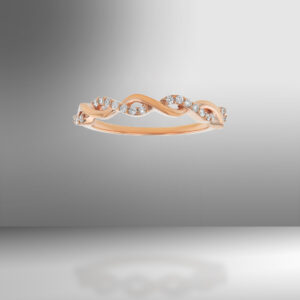 rose gold stylish ring