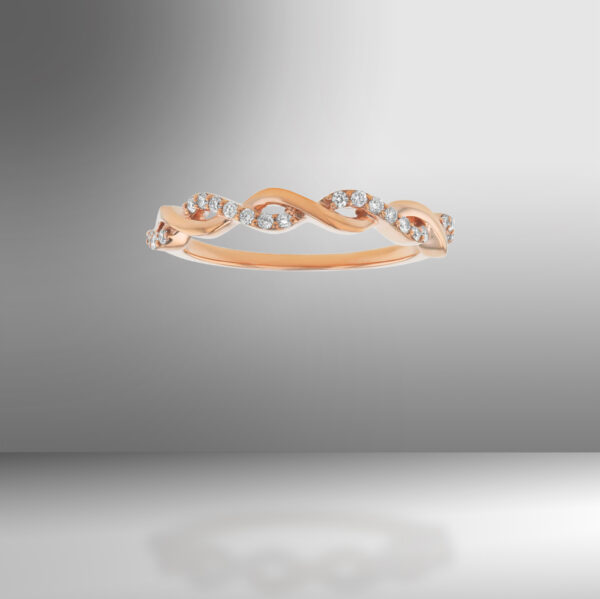 rose gold stylish ring
