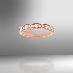Luxurious Diamond Rings Rose Gold