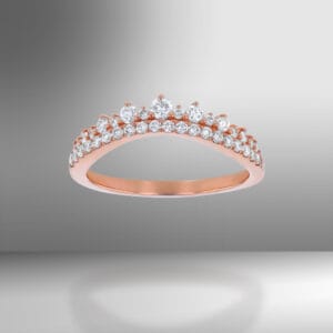 18 KT Diamond Rings Rose Gold