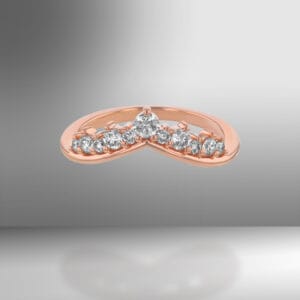 rose gold diamond ring